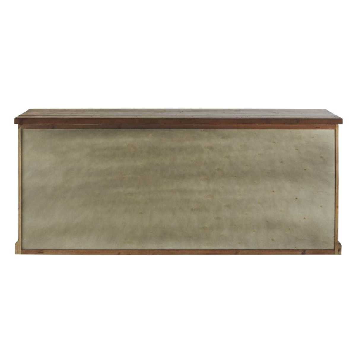 FERDINAND - Patinated recycled pine 4-door 4-drawer counter – image 5