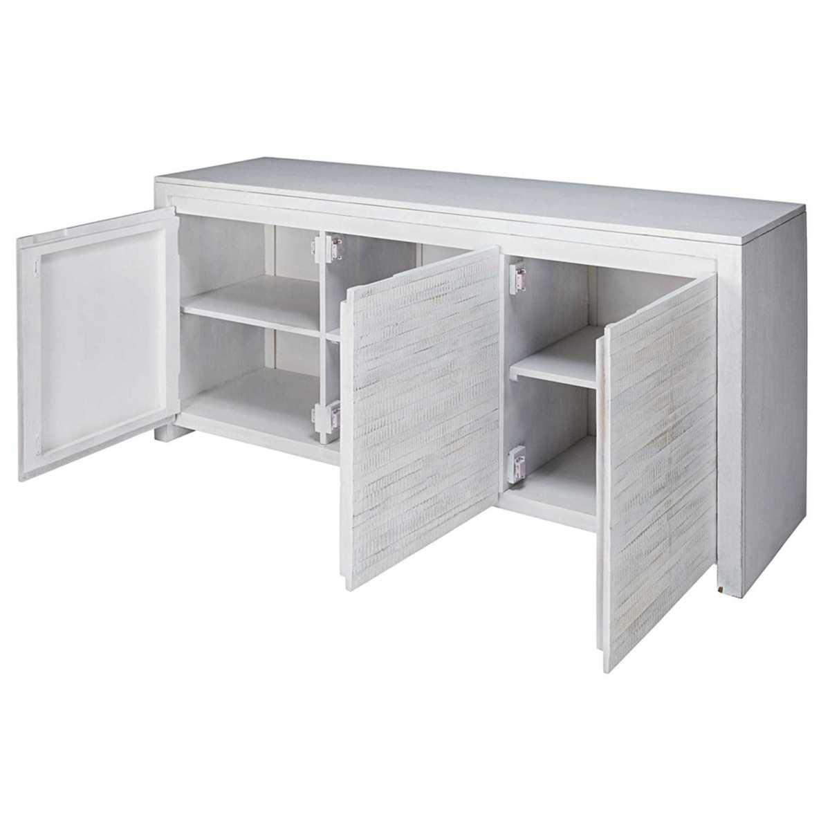 JAVA - Bleached solid mango wood 3-door sideboard – image 4