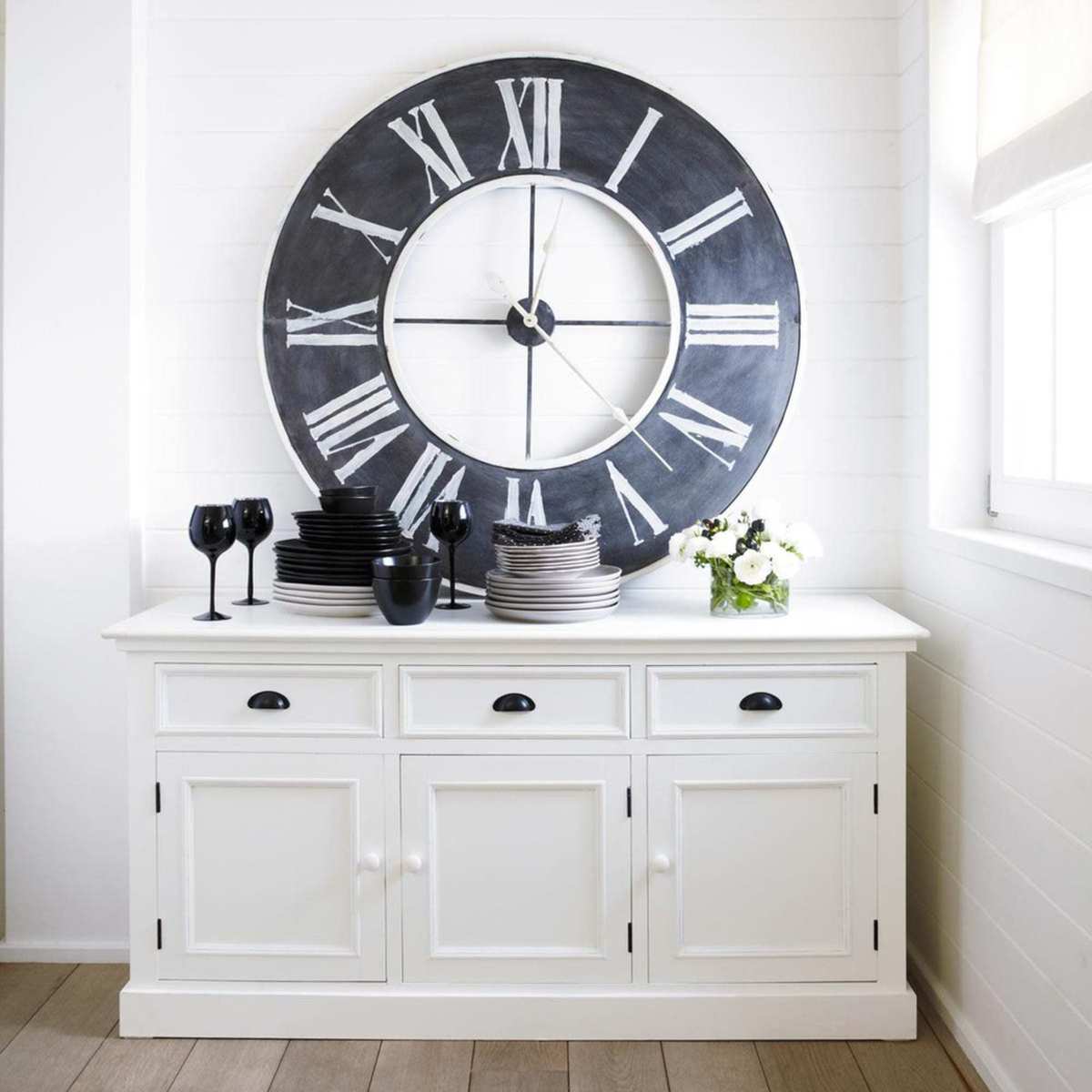NEWPORT - White Wood 3-Door 3-Drawer Sideboard – image 5