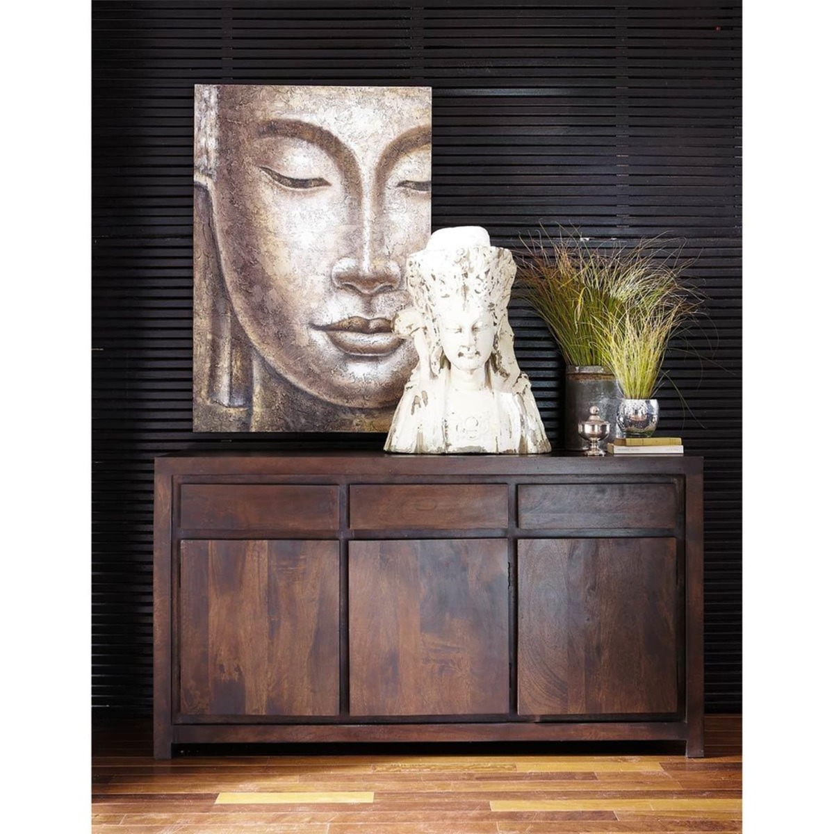 BENGALI - Solid Mango Wood Sideboard in Brown – image 4