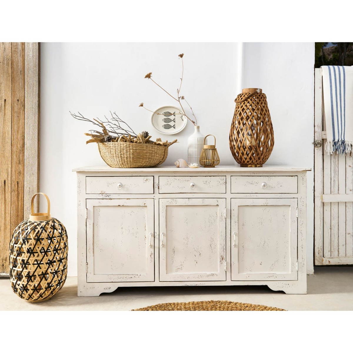 AVIGNON - Bleached mango wood 3-door sideboard – image 6