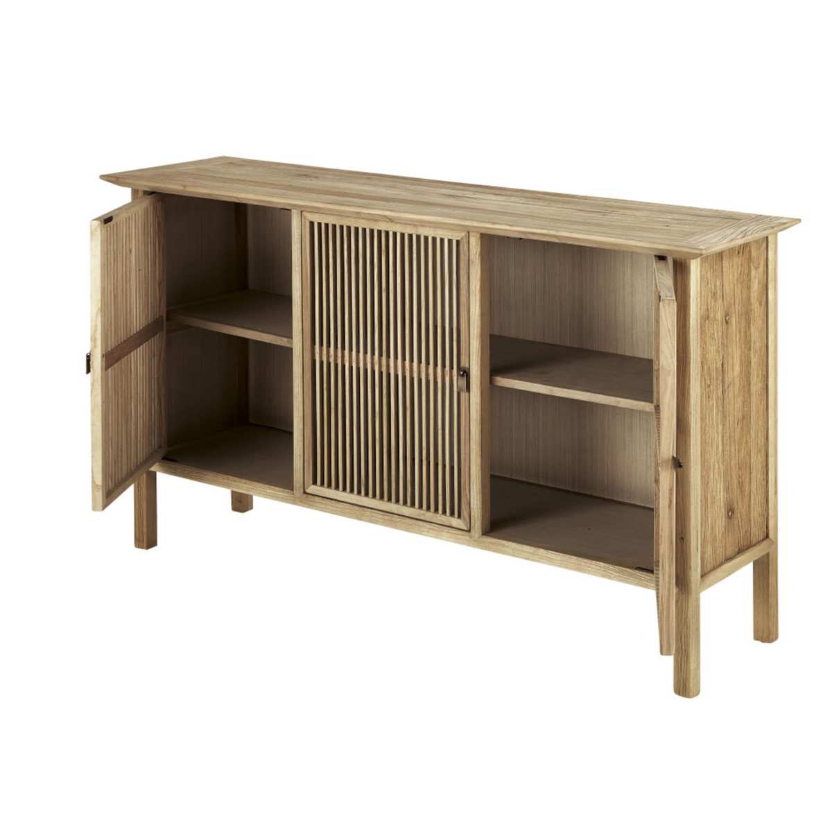 Solid Elm 3-Door Sideboard Yumi – image 2