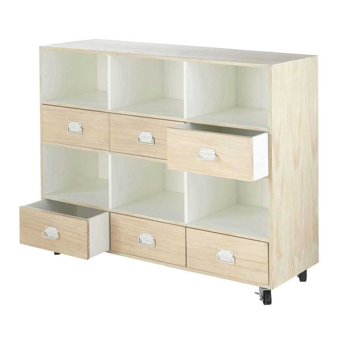 6-Drawer Storage Cabinet on Castors Marin – image 3