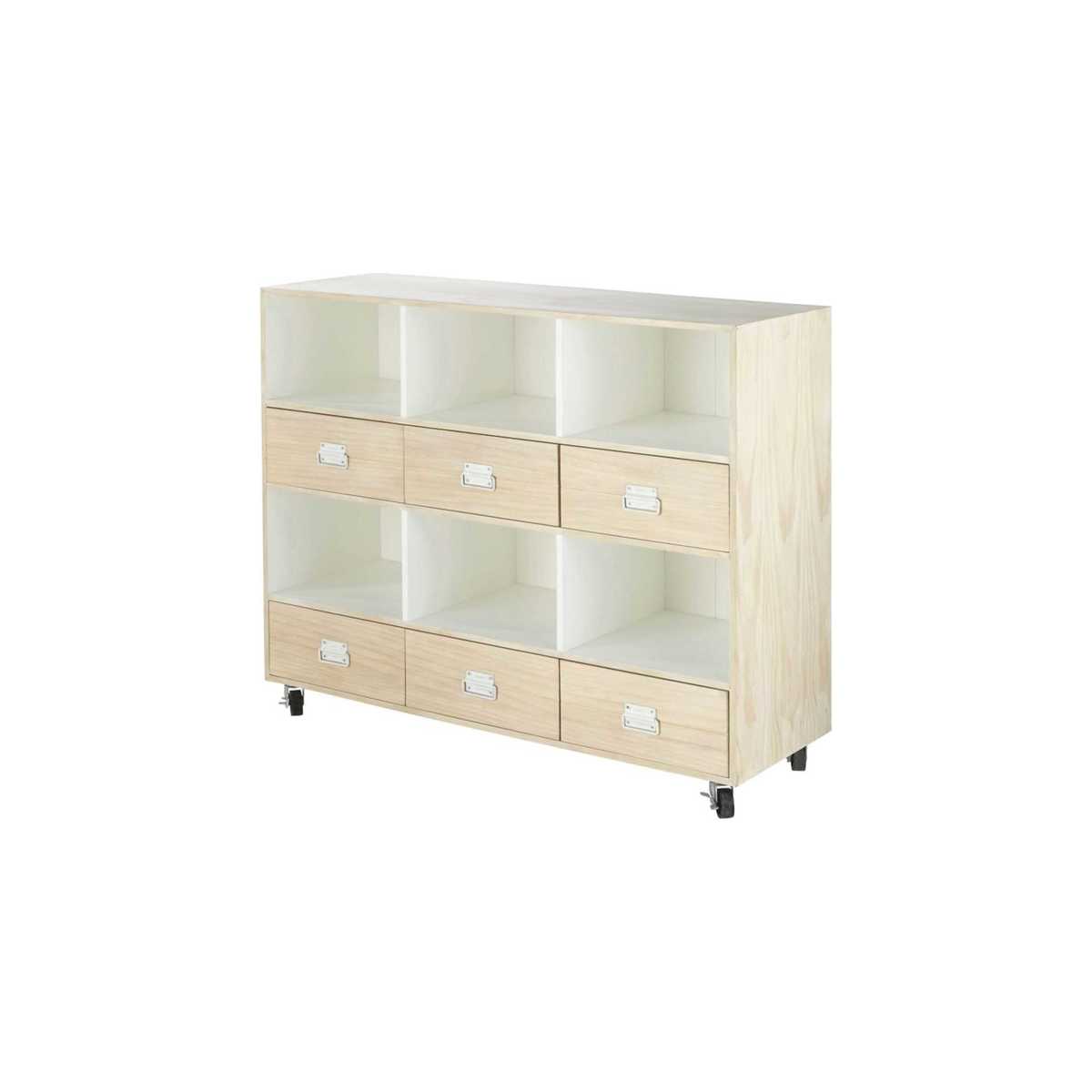 6-Drawer Storage Cabinet on Castors Marin – image 2