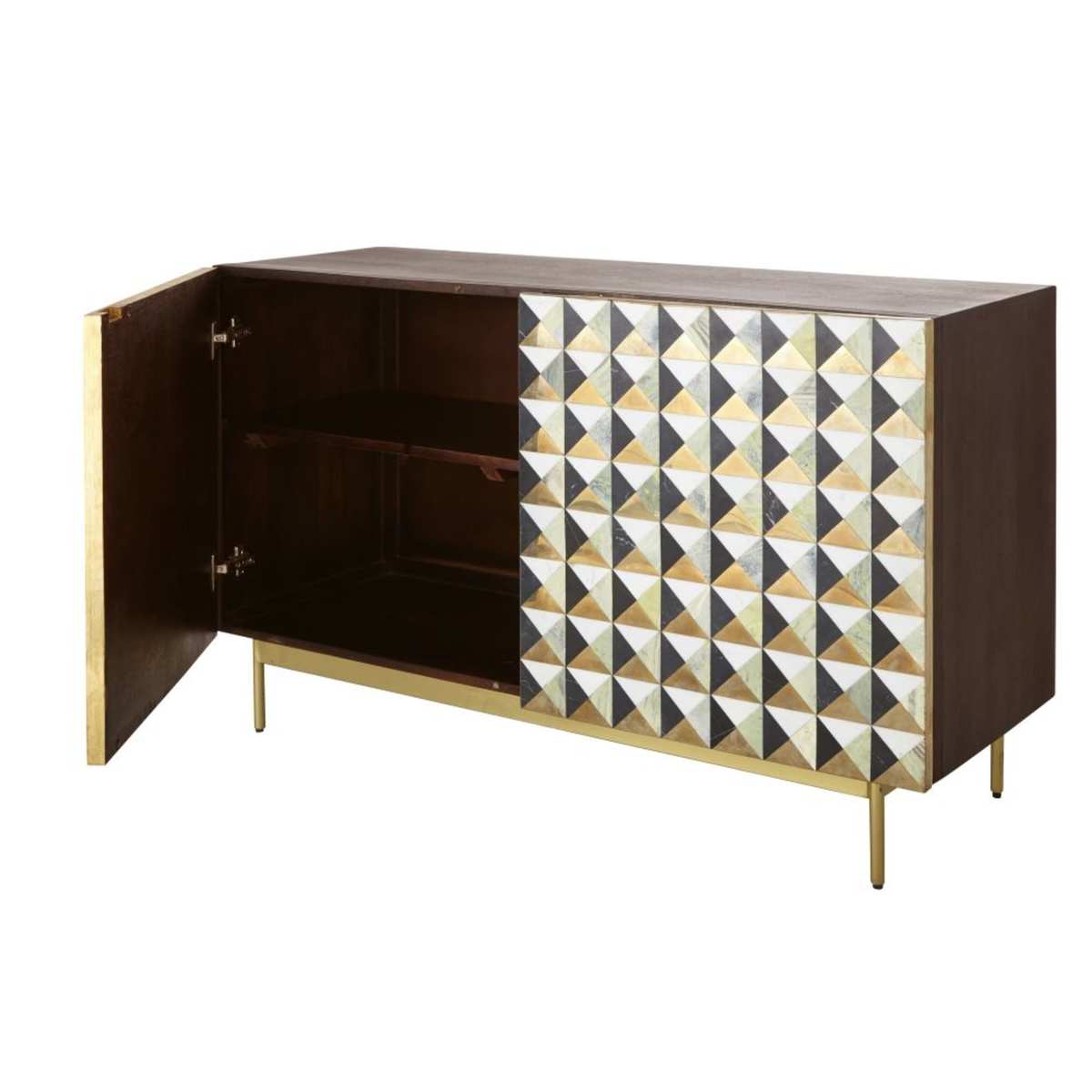 2-Door Sideboard with Mosaic Patterns Milady – image 3