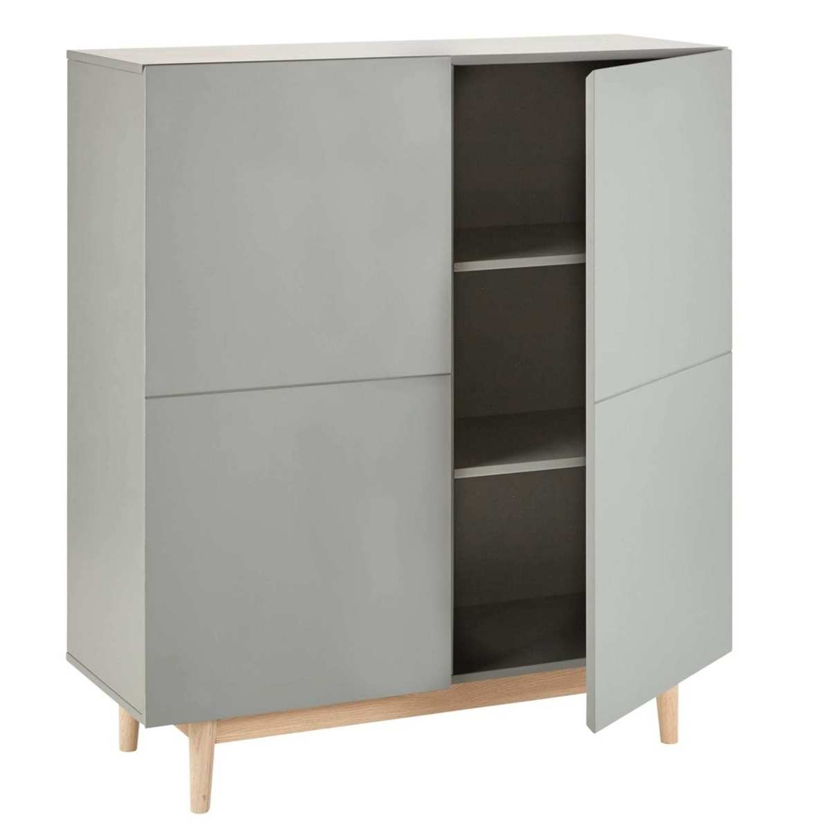 Grey 2-Door Cabinet Artic – image 3