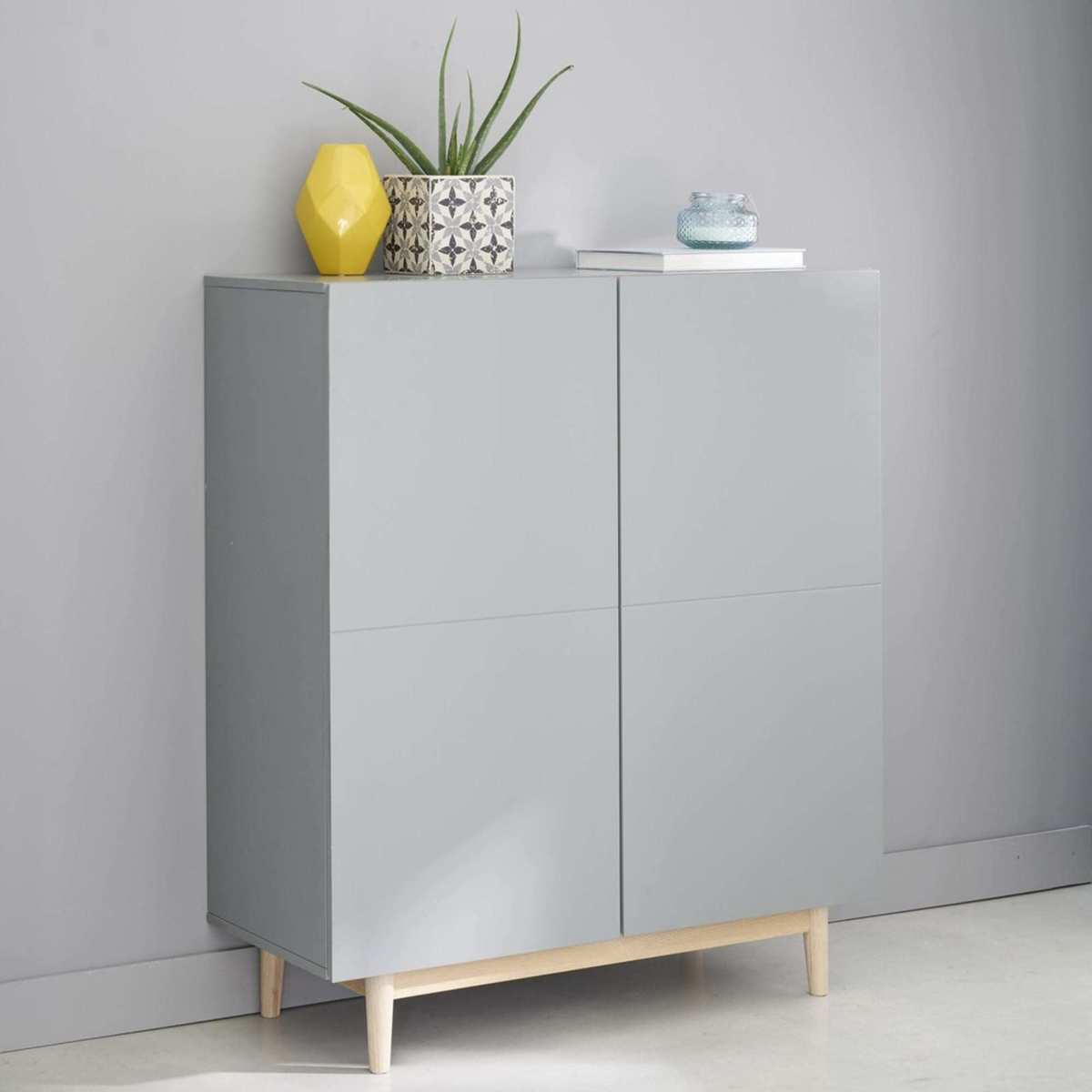 Grey 2-Door Cabinet Artic – image 8