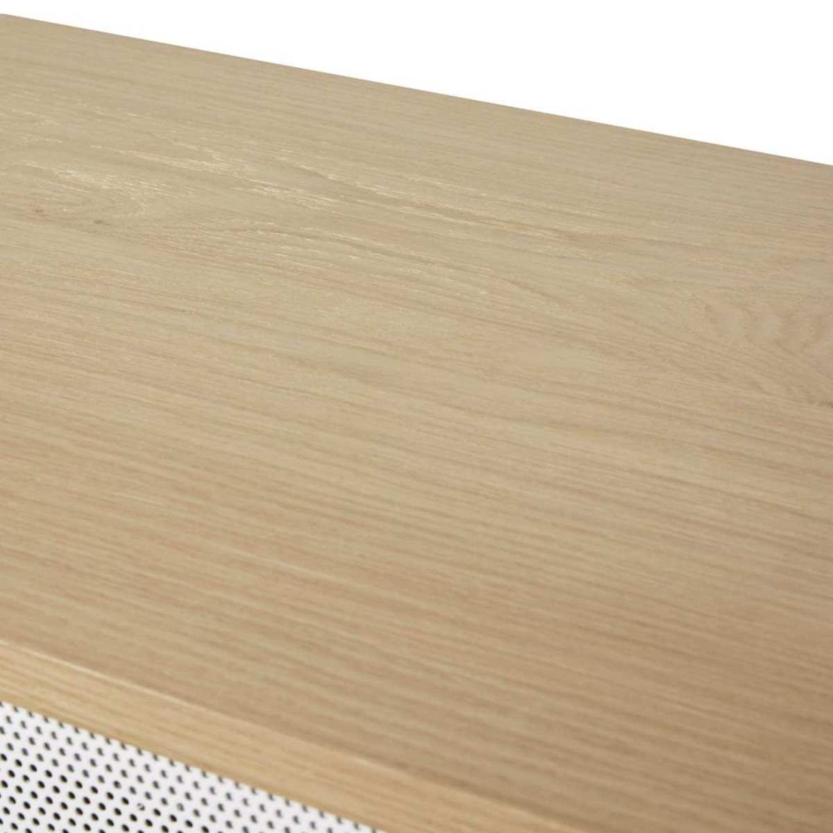 WORKSHOP - Dark Blue and White Perforated Metal 2-Door Sideboard – image 7