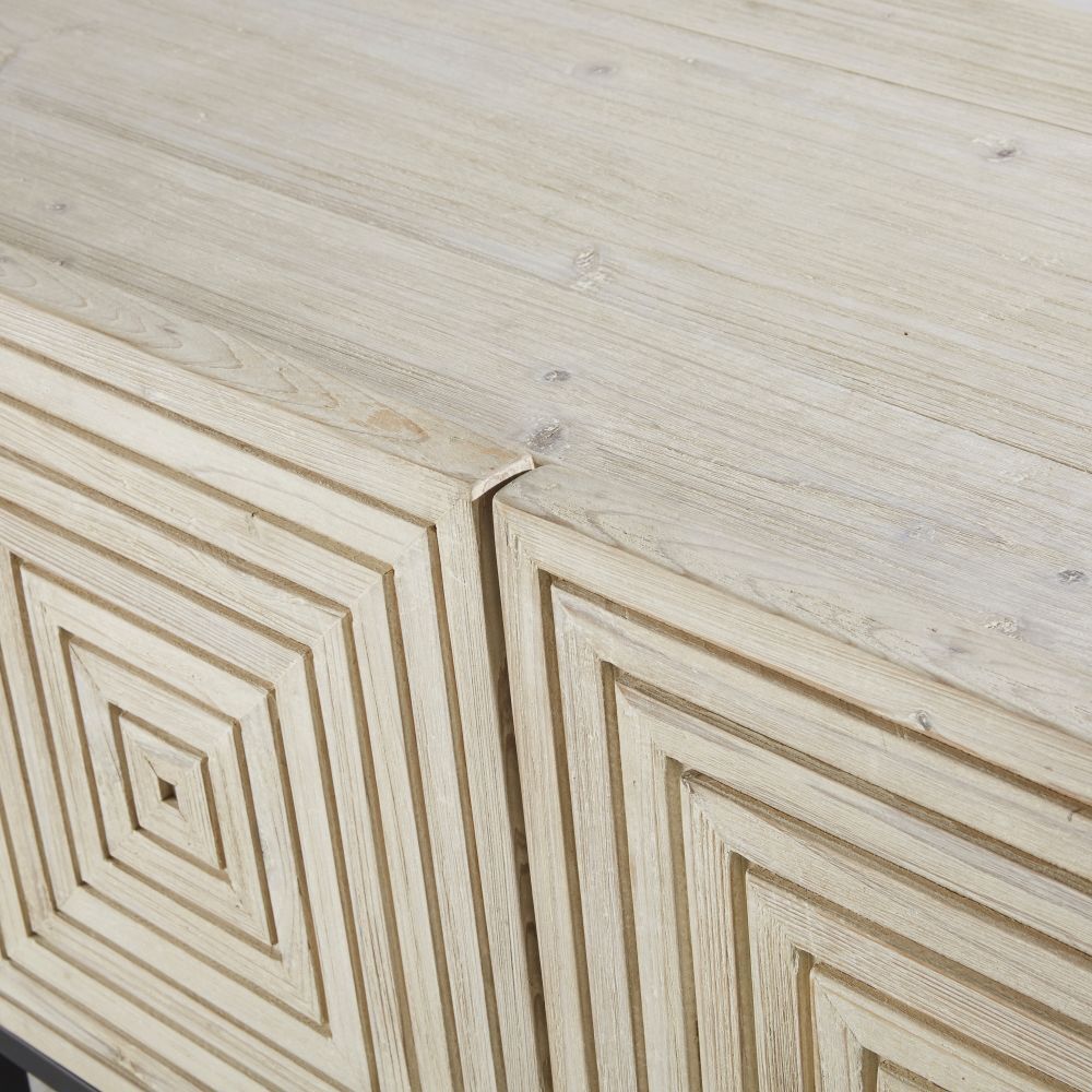 Matte black sideboard with 4 doors – image 3