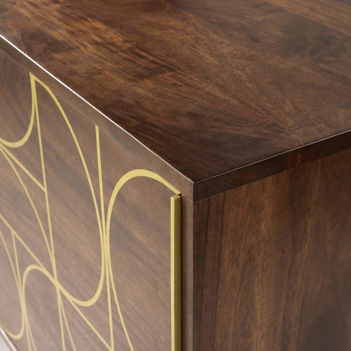 CAPPUCCINO - Solid Acacia 2-Door Sideboard – image 3