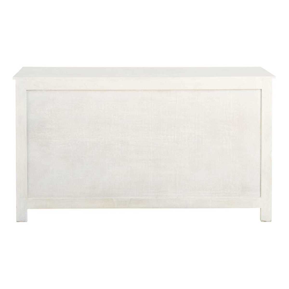 MANNAR - Carved White Solid Mango Wood 4-Door Sideboard – image 6
