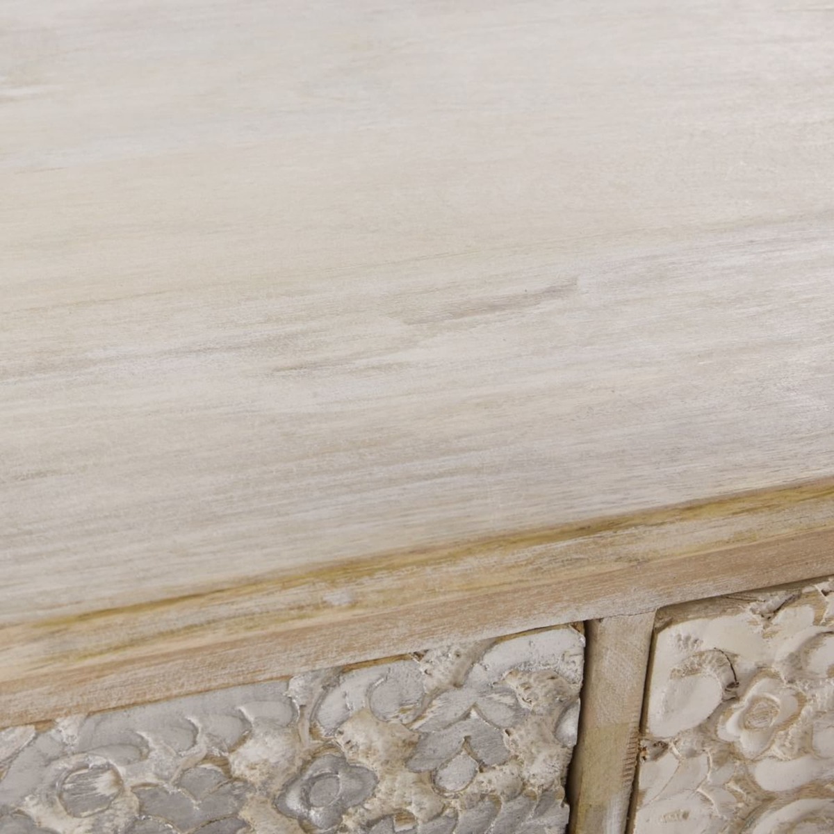 NAMASTE - Carved Solid Mango Wood 3-Door Sideboard – image 5