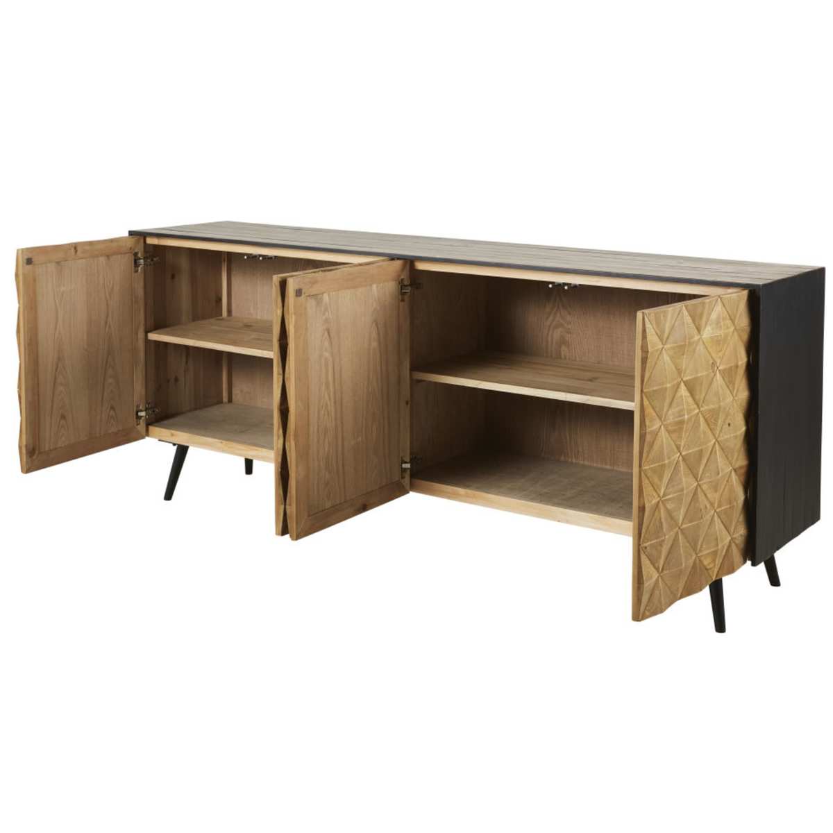 Recycled Pine 4-Door Sideboard Mercer – image 2