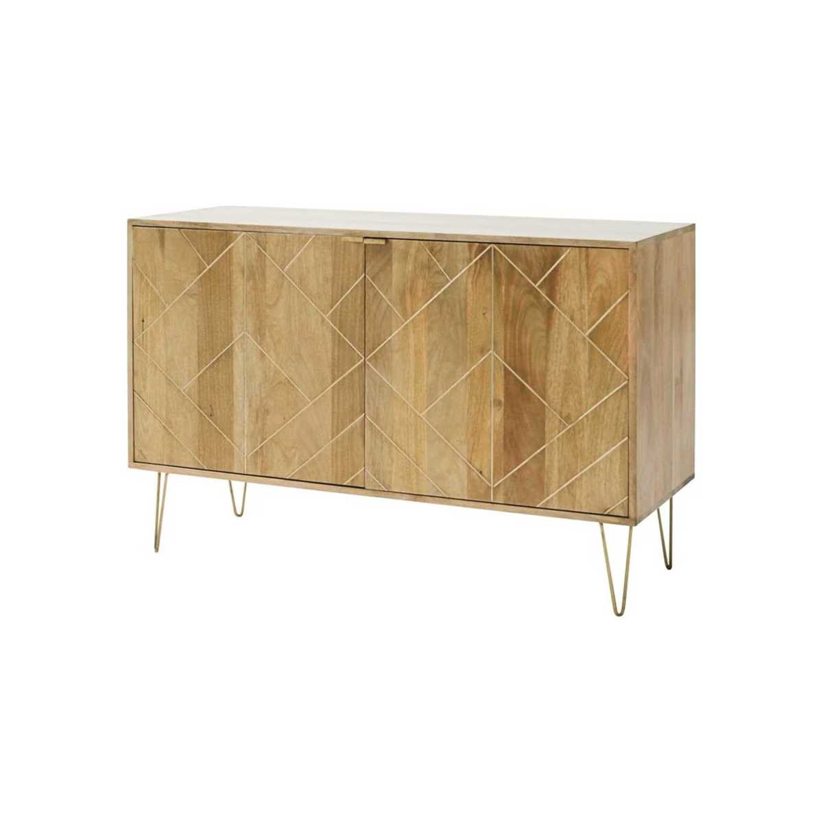 STELLA - Solid Mango Wood 2-Door Sideboard – image 2