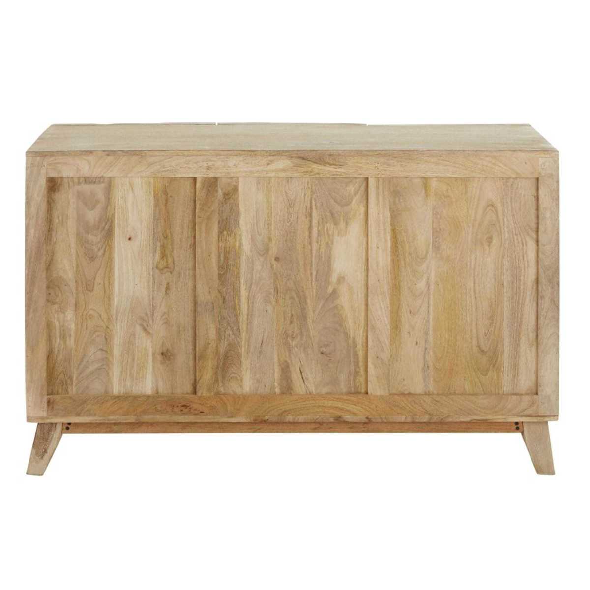ITZA - Solid mango wood 2-door 3-drawer sculpted sideboard – image 4
