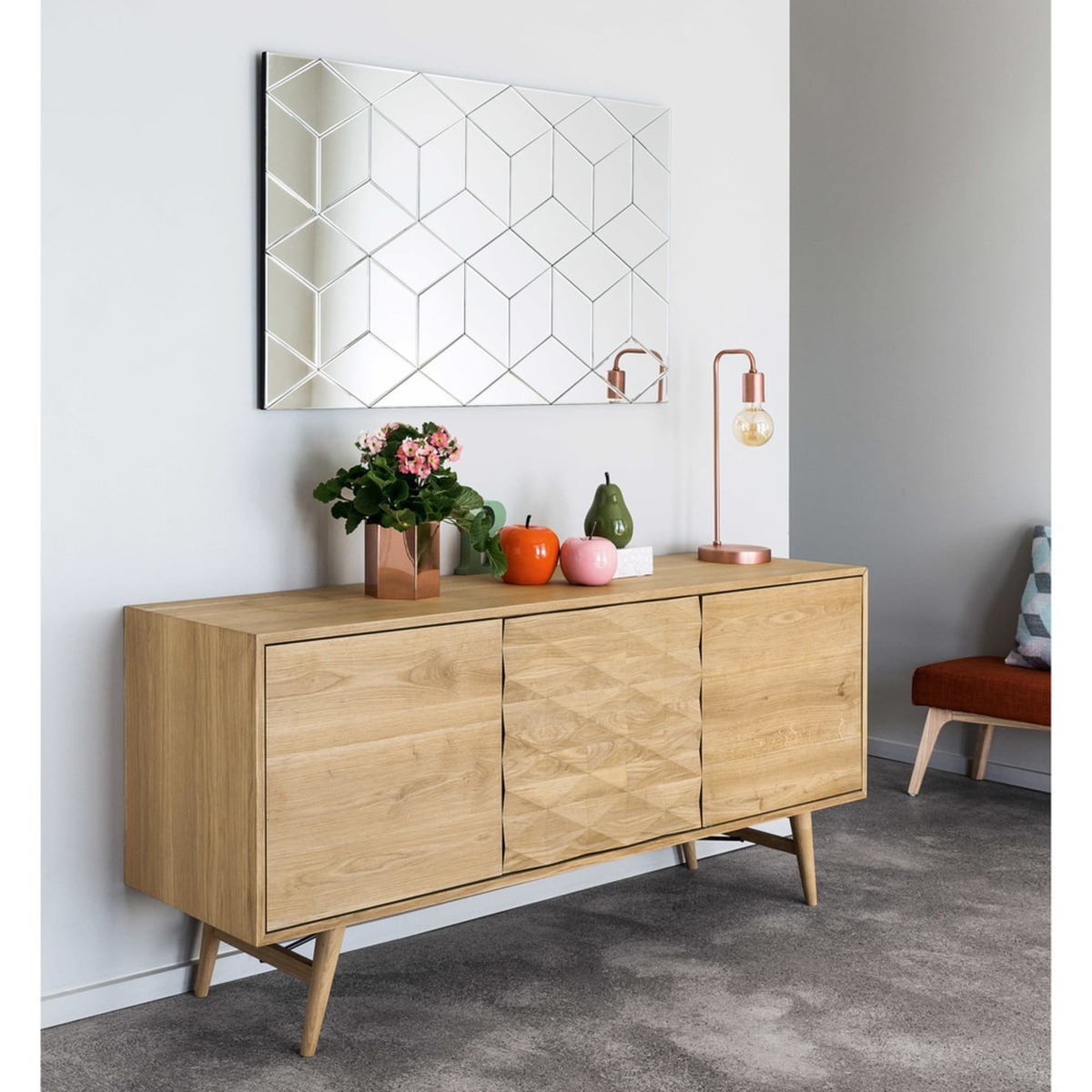KEOPS - Solid Oak 3-Door Sideboard – image 8