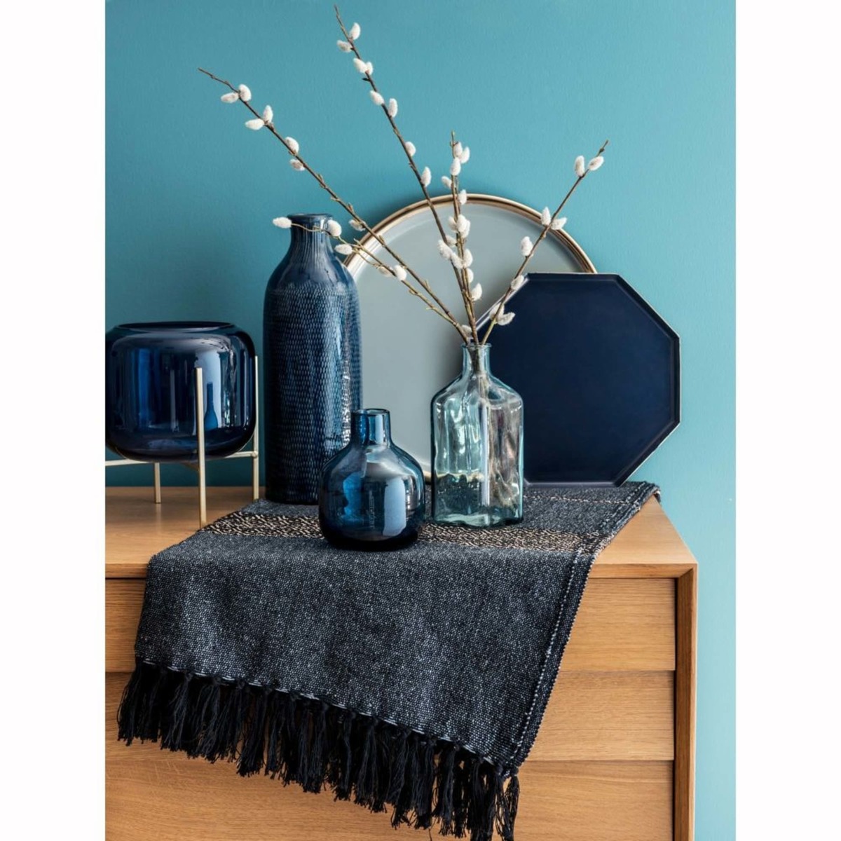 SHEFFIELD - Black vintage 3-door sideboard – image 9