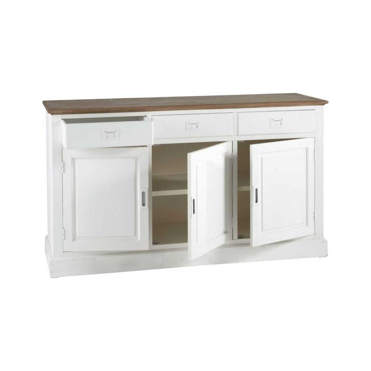 LEANDRE - White 3-Door 3-Drawer Sideboard – image 2