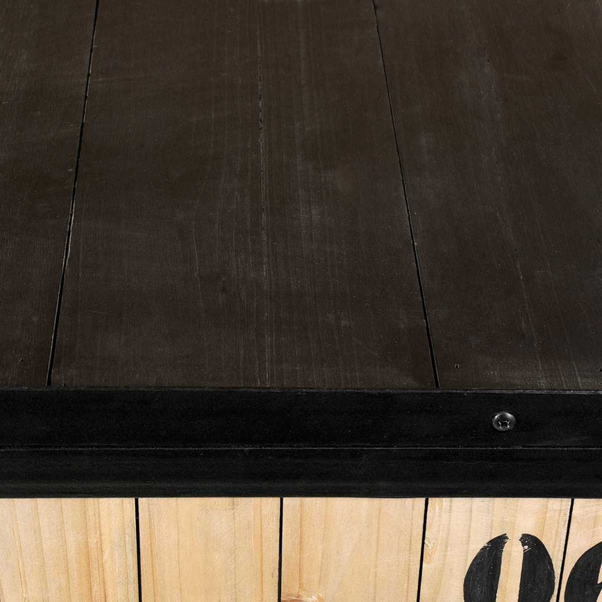 DOCKS - Fir and Black Metal Industrial Sideboard – image 7