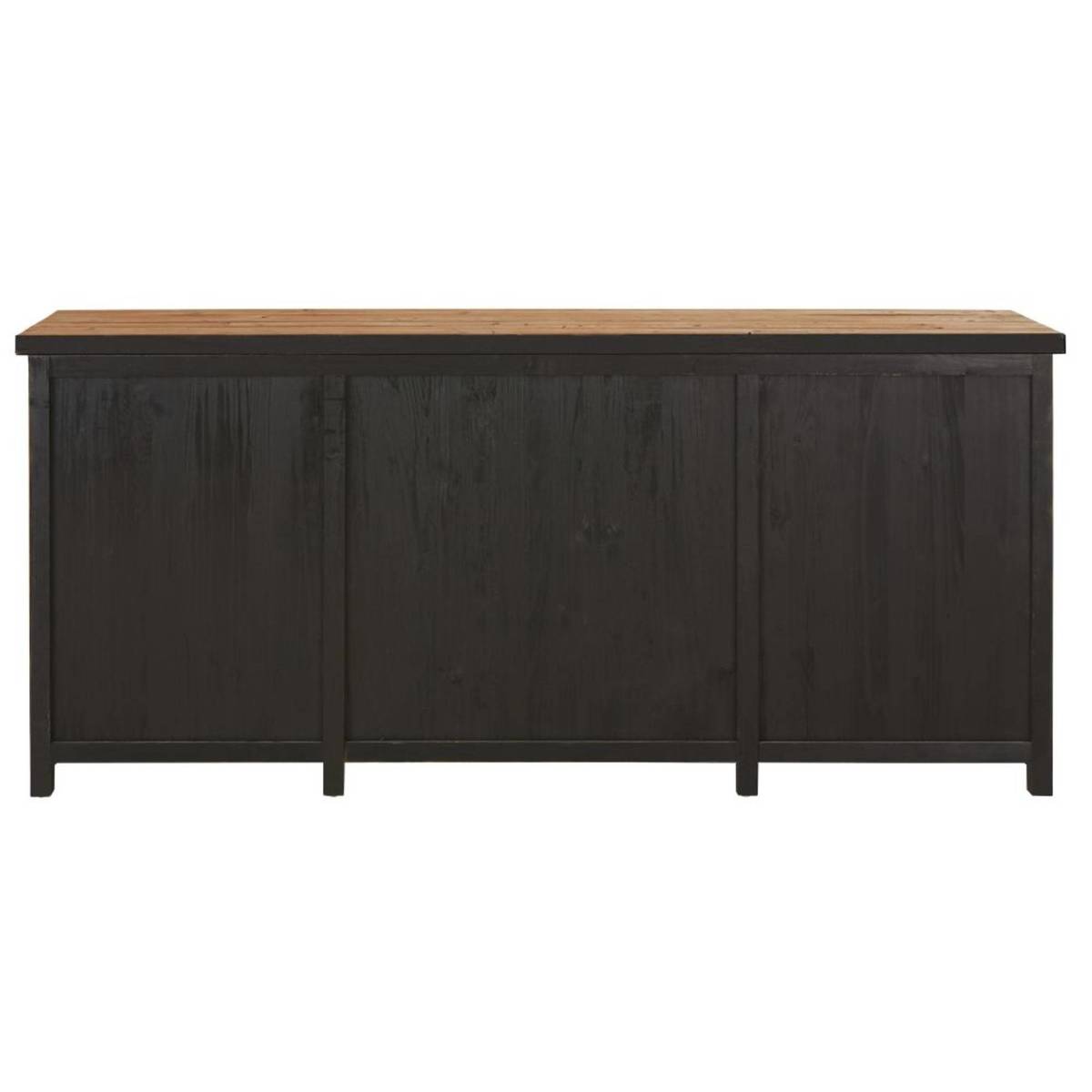 LEONARD - Recycled Pine and Anthracite Metal 4-Door Sideboard – image 5