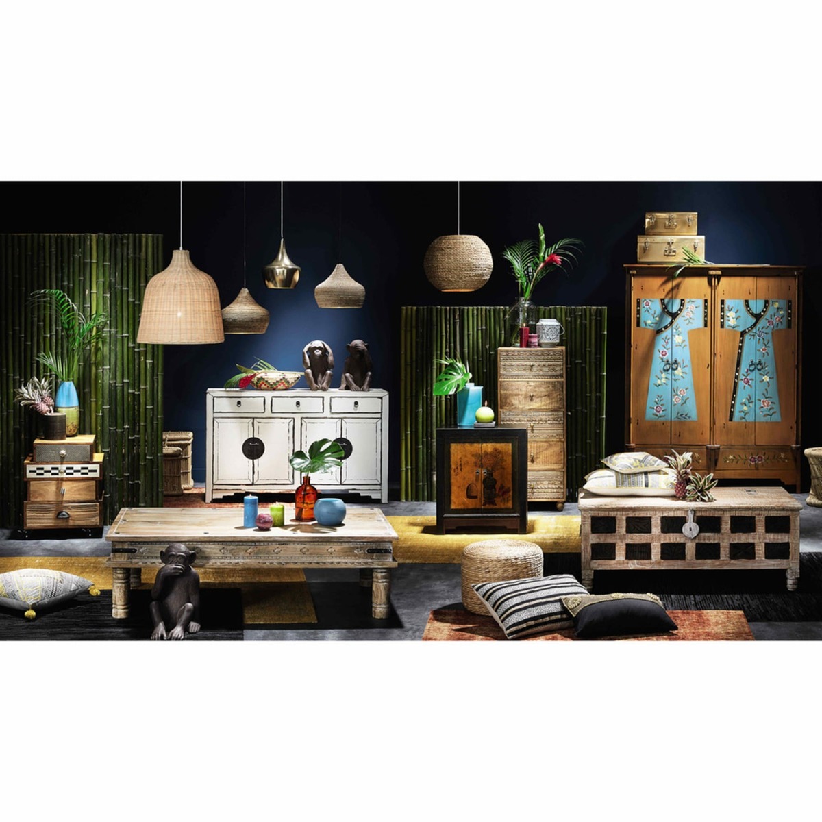 Recycled wood cabinet W 60cm Shanghaï – image 7