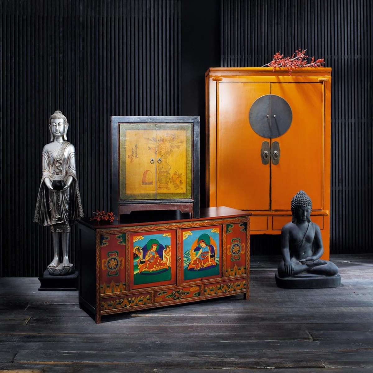 Recycled wood cabinet W 60cm Shanghaï – image 8