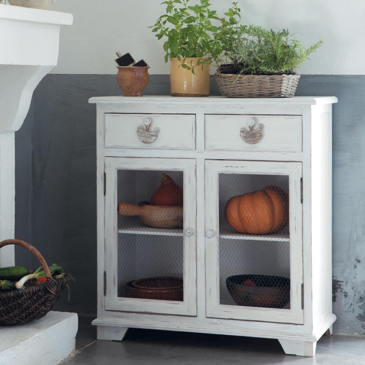 BASSE COUR - White Pine Wooden Larder – image 7