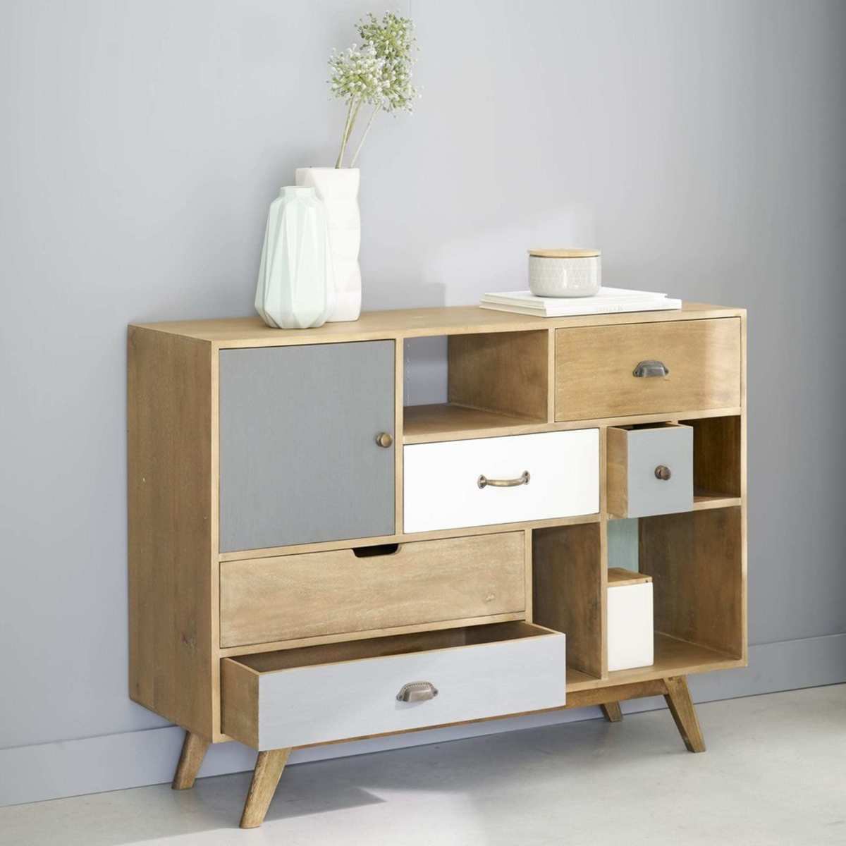 PICADILLY - Tricoloured Solid Mango Wood Sideboard – image 10