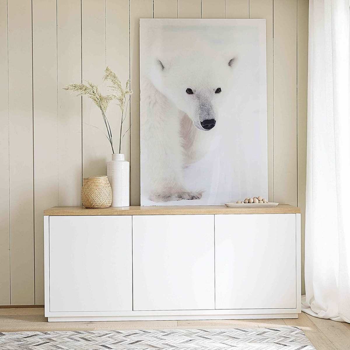 AUSTRAL - 3-doors White Sideboard – image 5