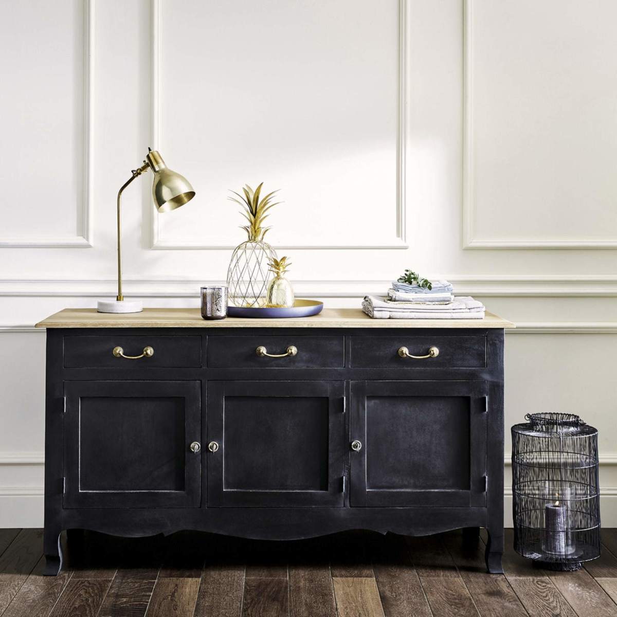 VERSAILLES - Black Mango 3-Door Sideboard – image 3