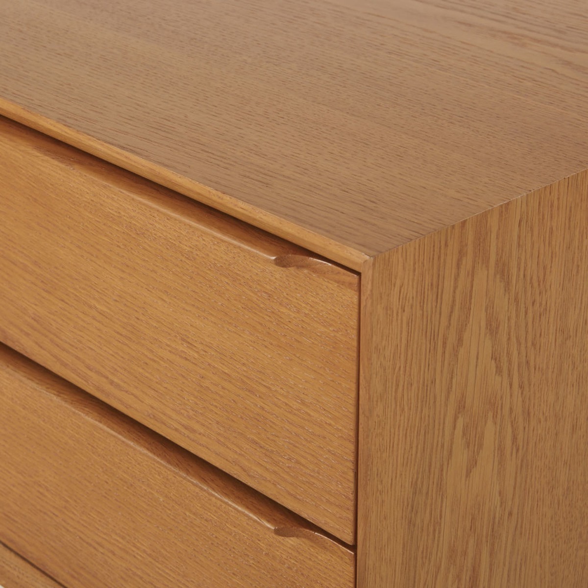 Solid Oak 4-Drawer Vintage Sideboard Portobello – image 3