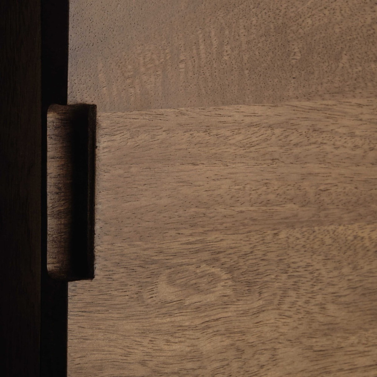 Mango wood highboard in grey / orange W 133cm Arty – image 5