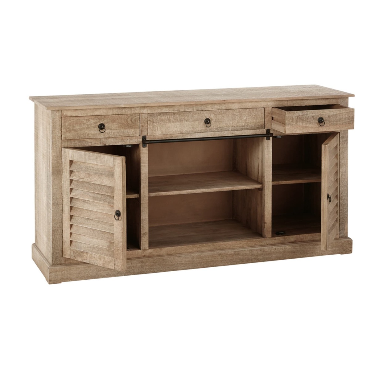 CAMBRIA - Mango Wood 2-Door 3-Drawer Sideboard – image 3