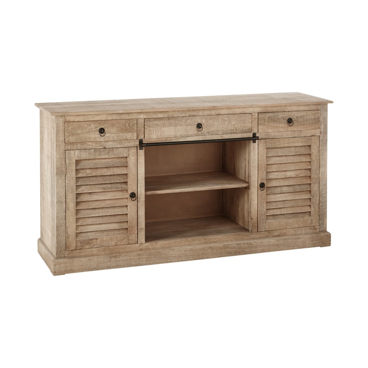CAMBRIA - Mango Wood 2-Door 3-Drawer Sideboard – image 2