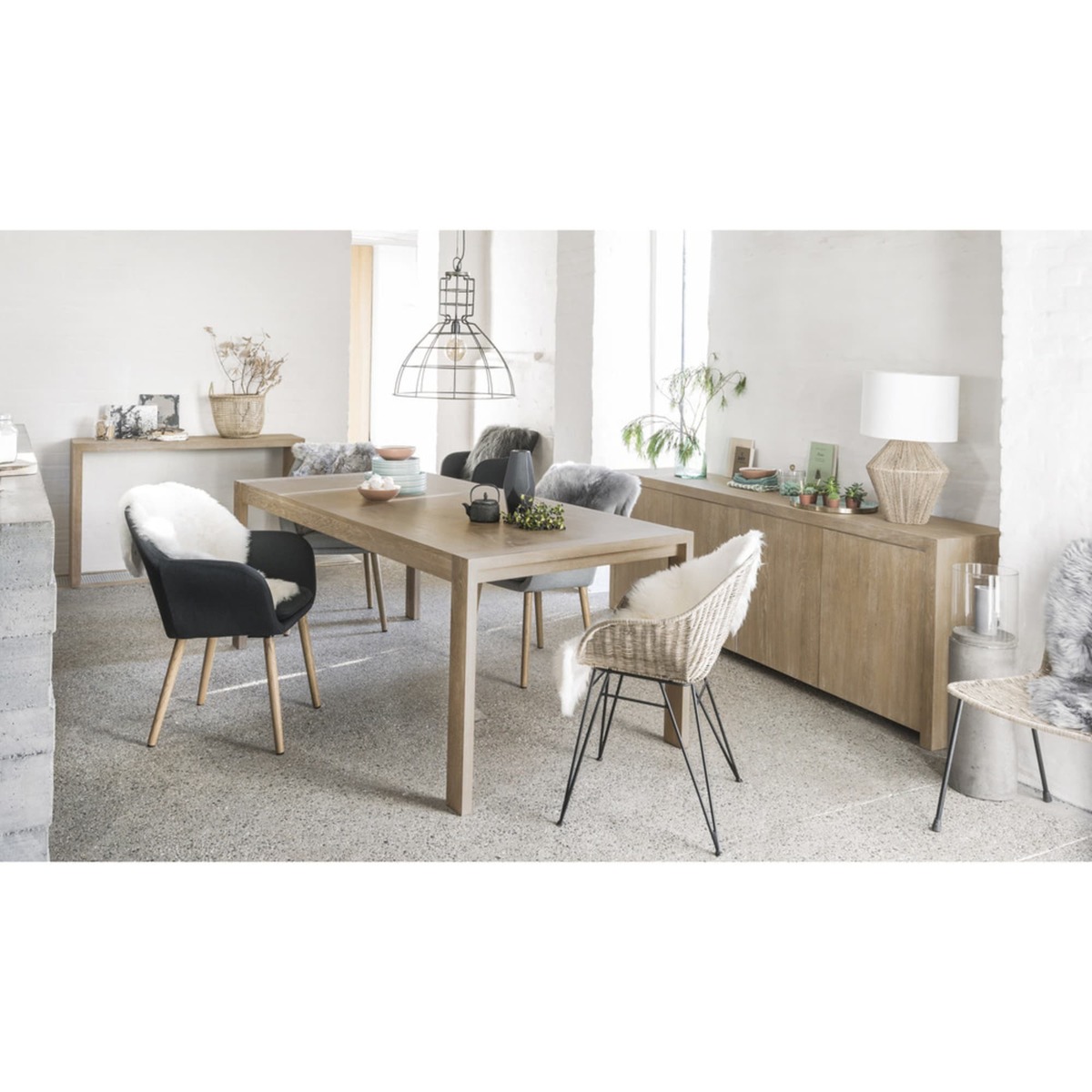 BALTIC - Solid oak sideboard W 210cm – image 5