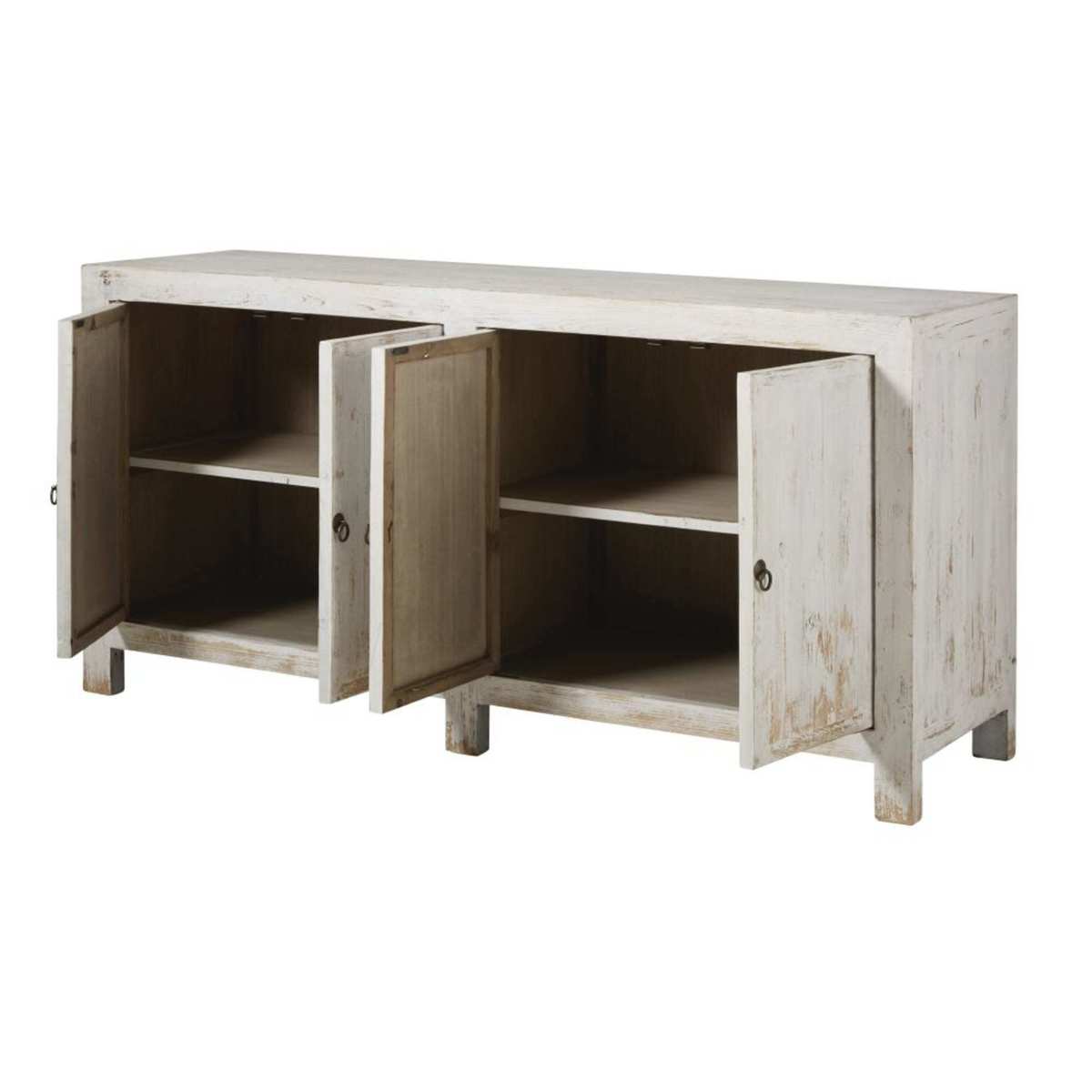 JASMIN - White Recycled Pine 4-Door Sideboard – image 3