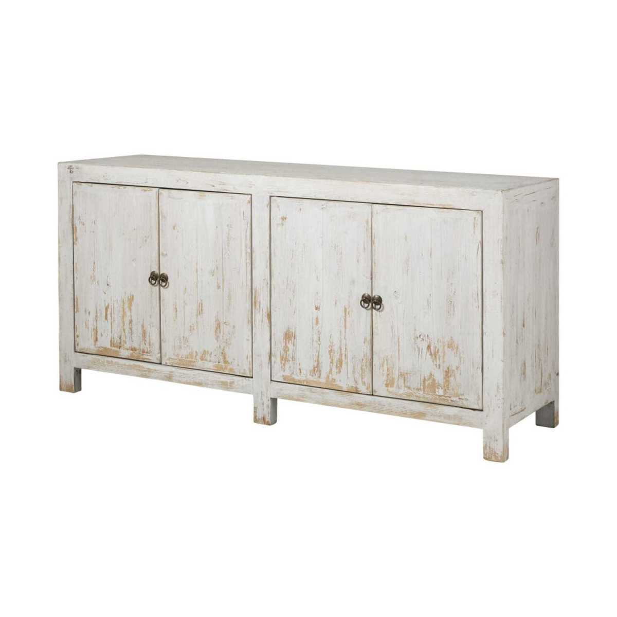 JASMIN - White Recycled Pine 4-Door Sideboard – image 2