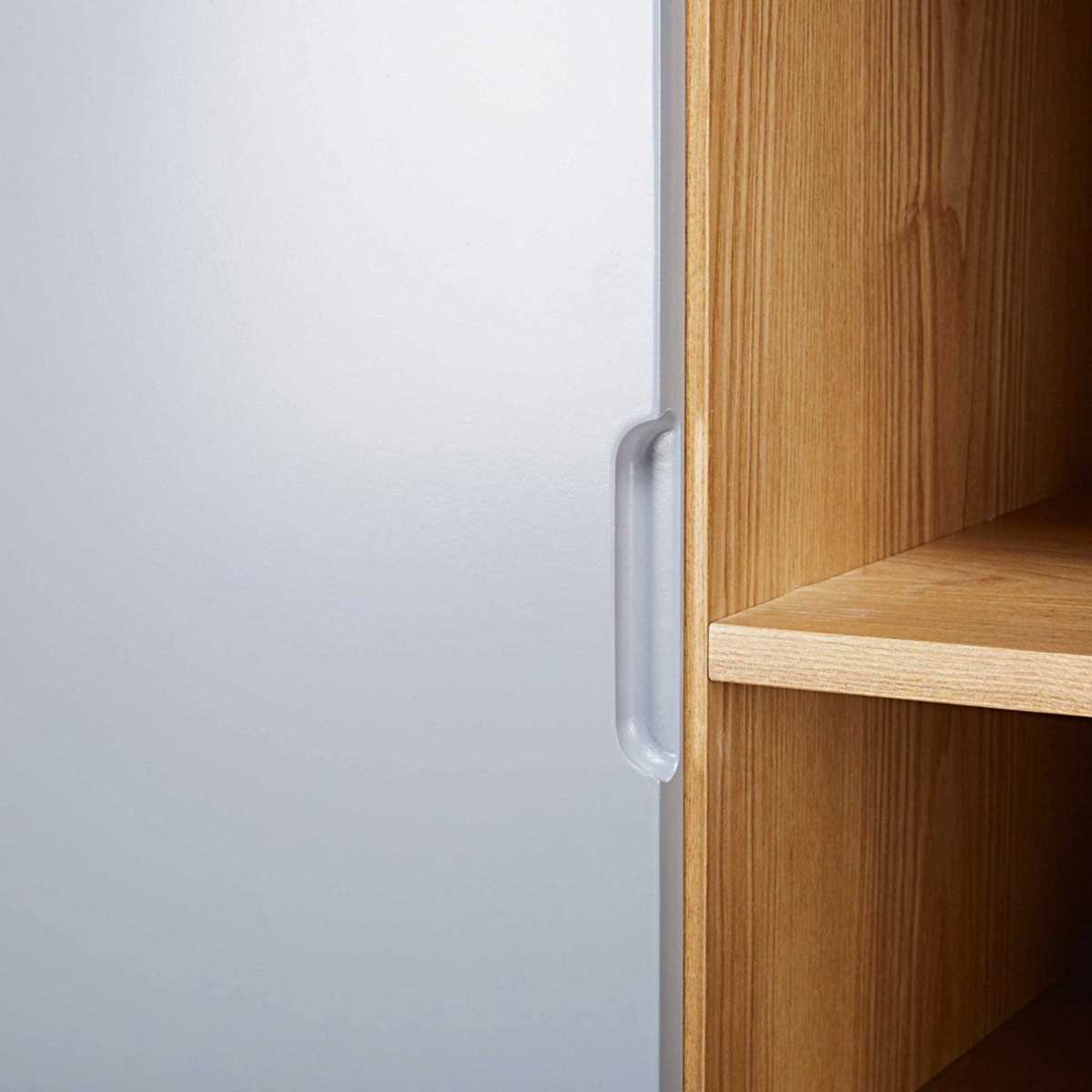 Vintage Tricoloured 2-Drawer 2-Door Bookcase Fjord – image 5