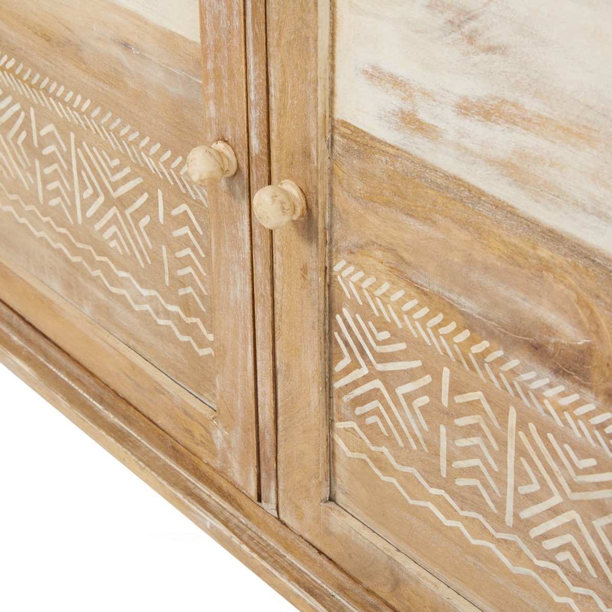 CARAIBA - Solid Mango Wood 3-Door Sideboard – image 4