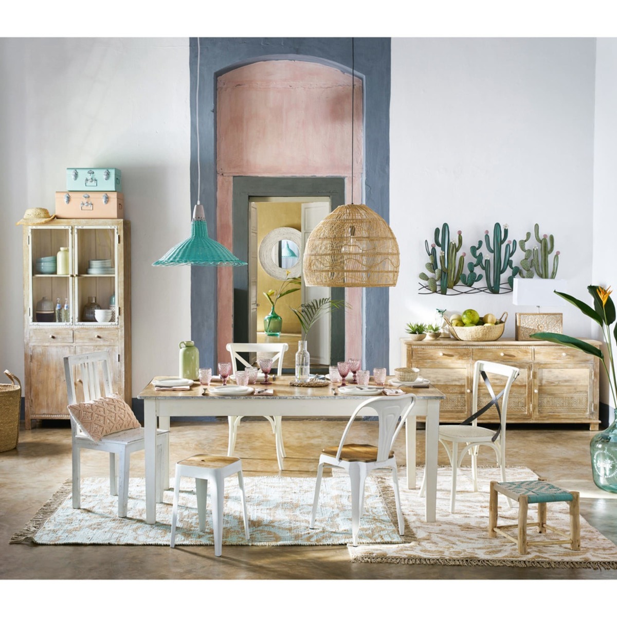 CARAIBA - Solid Mango Wood 3-Door Sideboard – image 6