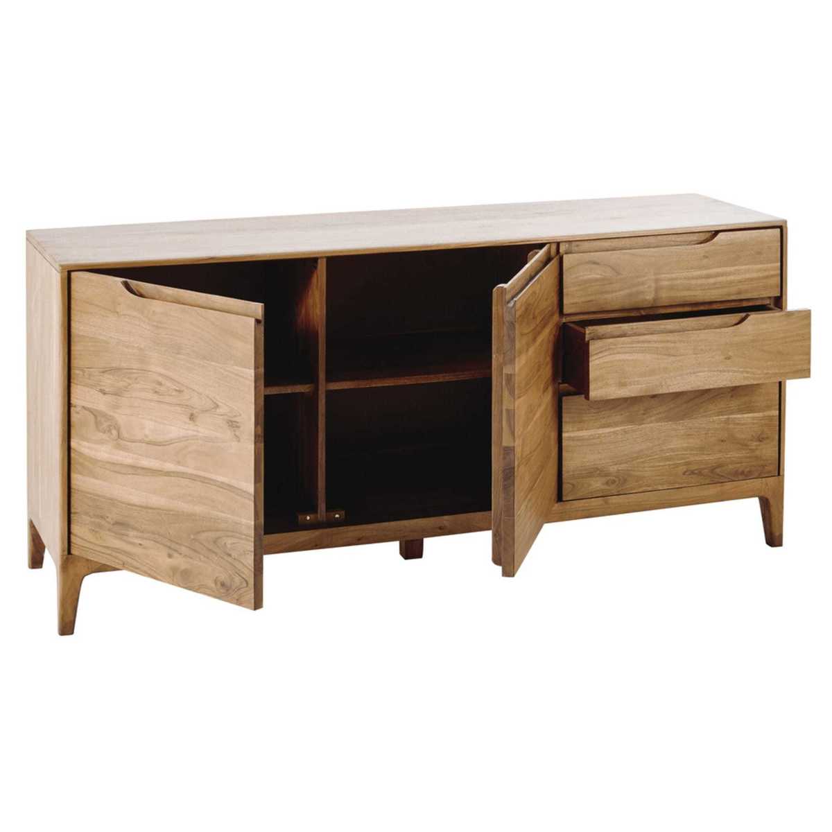 MALMO - Acacia Vintage 2-Door 3-Drawer Sideboard – image 3