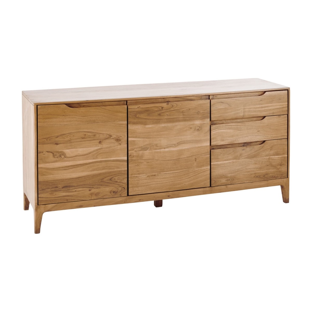 MALMO - Acacia Vintage 2-Door 3-Drawer Sideboard – image 2
