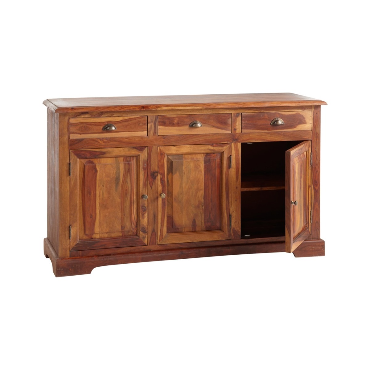 LUBÉRON - Stained solid sheesham wood sideboard W 150cm – image 2
