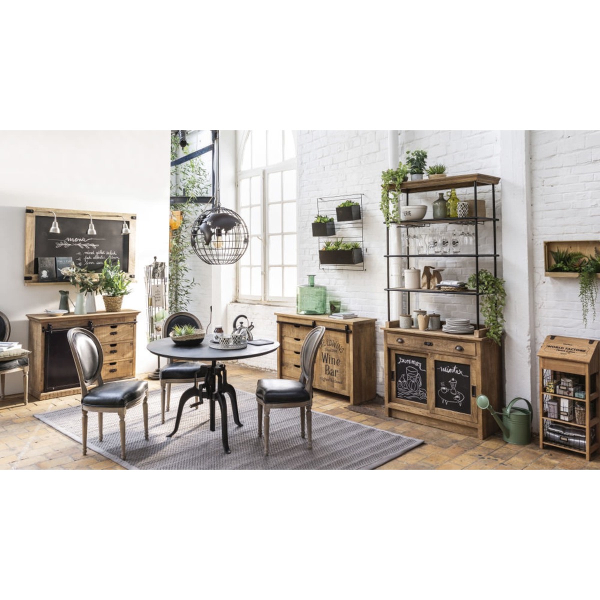 GERMAIN - Mango Wood 1-Door 4-Drawer Sideboard – image 6