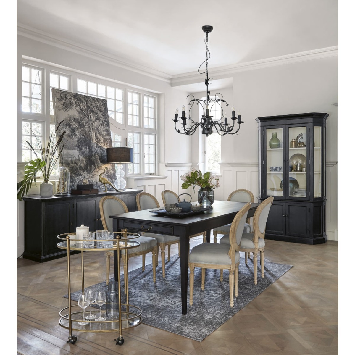 CAMBRONNE - Black 4-Door Sideboard – image 5