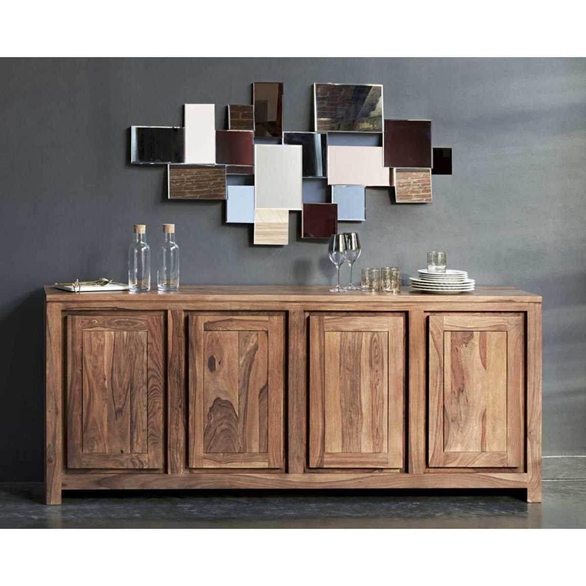 STOCKHOLM - Solid Sheesham Wood 4-Door Sideboard – image 6