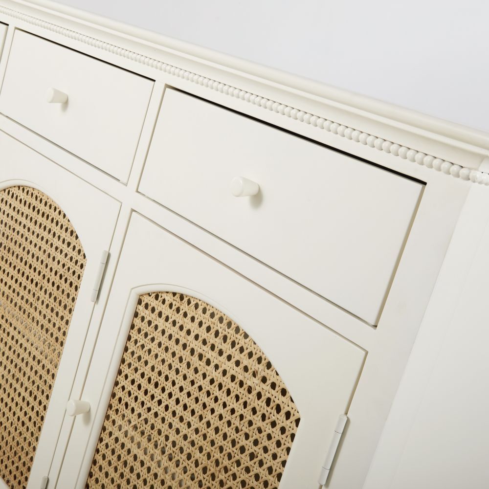 Off-white sideboard with 3 doors and 3 drawers – image 3