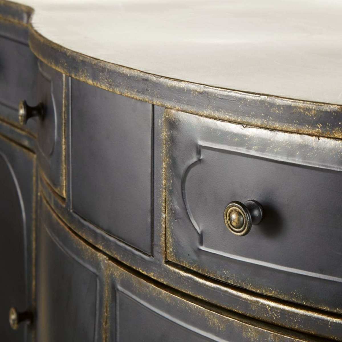 ALIENOR - Black Metal 4-Door 2-Drawer Sideboard – image 5