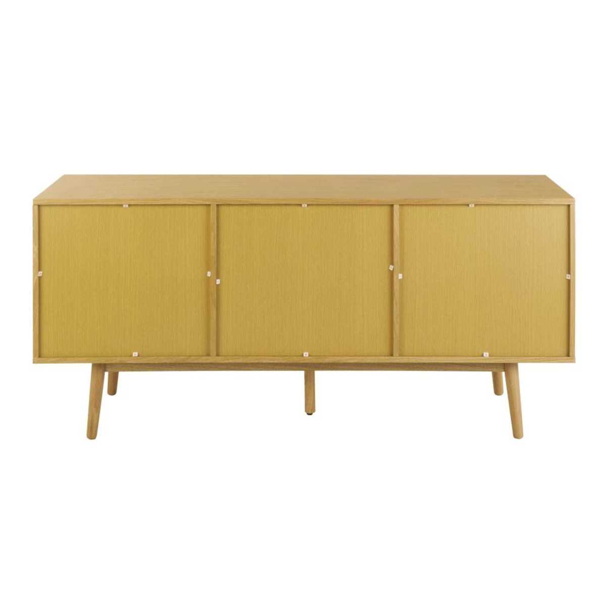 CUBIK - White 3-door sideboard with graphic motifs – image 4