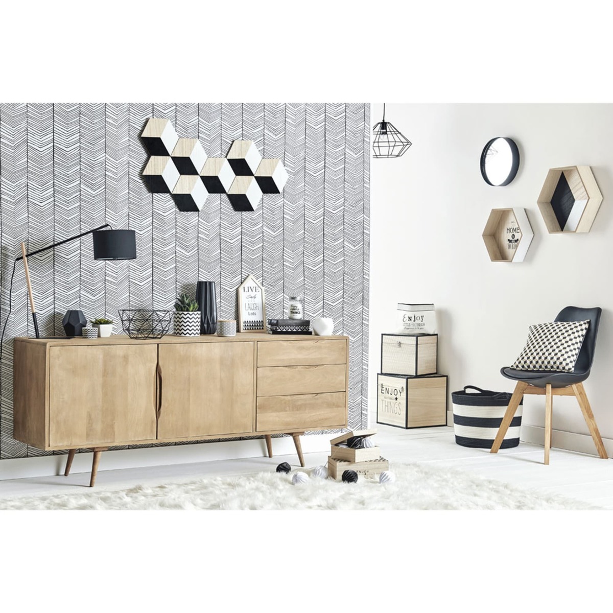 TROCADERO - Mango wood vintage long sideboard – image 7